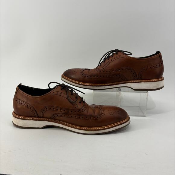 Cole Haan Sz 11 Mens Morris Grand Wingtip Brown Leather Oxford Lace Up main image 9